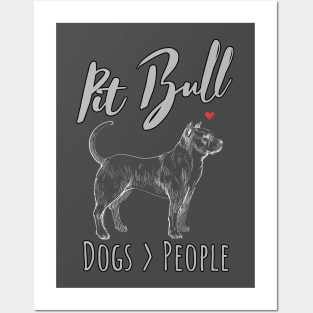 Pit Bull - Dogs > People Posters and Art